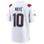 #10 Drake Maye Player NE.Patriots White Game Football Jerseys