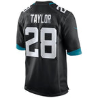 #28 Fred Taylor Playre J.Jaguars Black Game Football Jerseys