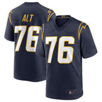 #76 Joe Alt Player LA.Chargers Navy Game Stitched Football Jerseys