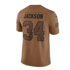 #34 Bo Jackson Player LV.Raiders Brown Salute To Service Limited Football Jerseys