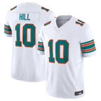 #10 Tyreek Hill Player M.Dolphins White Vapor F.U.S.E. Limited American Stitched Football Jerseys