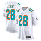 #28 Devon Achane M.Dolphins White Game Stitched Football Jerseys