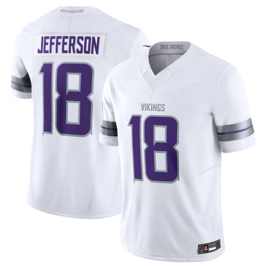 #18 Justin Jefferson Player MN.Vikings White Alternate Vapor F.U.S.E. Limited Football Jerseys