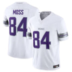 #84 Randy Moss Player MN.Vikings White Vapor F.U.S.E. Retired Limited Football Jerseys