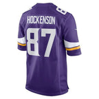 #87 T.J. Hockenson Player MN.Vikings Purple Game Football Jerseys