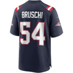 #54 Tedy Bruschi Player NE.Patriots Navy Game Football Jerseys