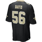 #56 Demario Davis Player NO.Saints Black Game Football Jerseys