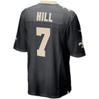 #7 Taysom Hill Player NO.Saints Black Game Player Football Jerseys