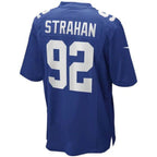 #92 Michael Strahan Player NY.Giants Royal Game Football Jerseys