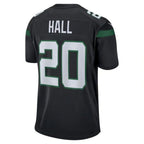 #20 Breece Hall Player NY.Jets Stealth Black Alternate Game Football Jerseys