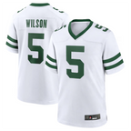 #5 Garrett Wilson Player NY.Jets White Game Football Jerseys