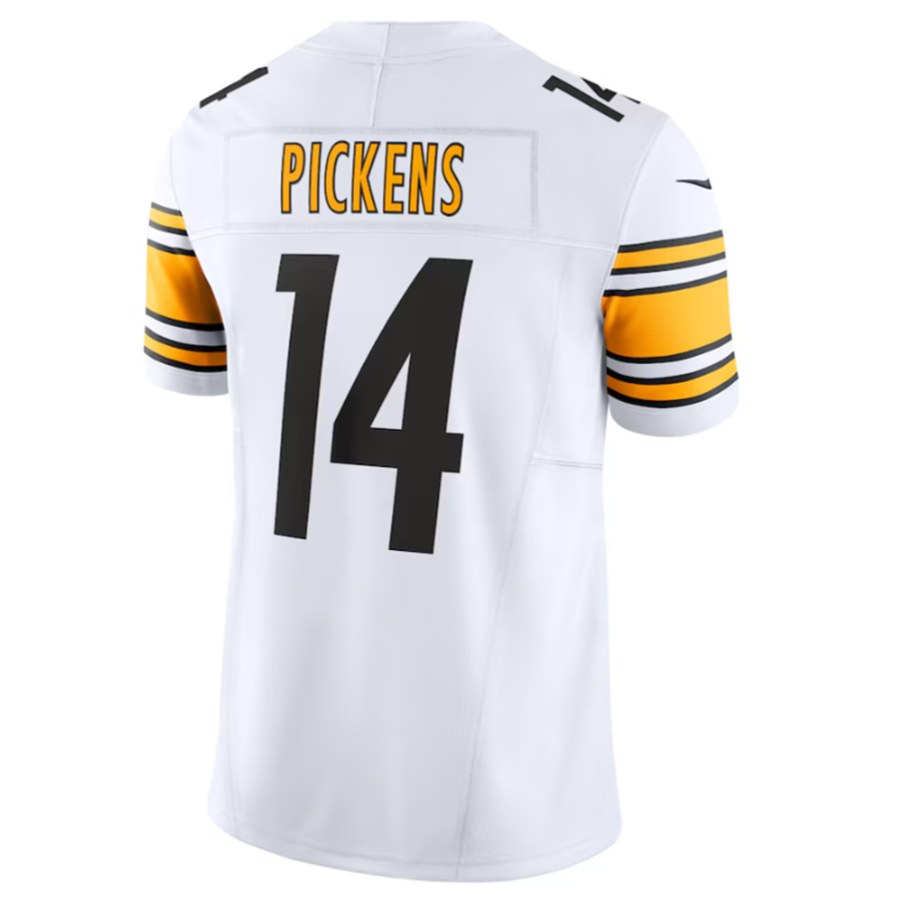 #14 George Pickens P.Steelers White Vapor F.U.S.E. Limited Football Jerseys