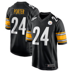 #24 Joey Porter Jr. Player P.Steelers Black Game Stitched Football Jerseys