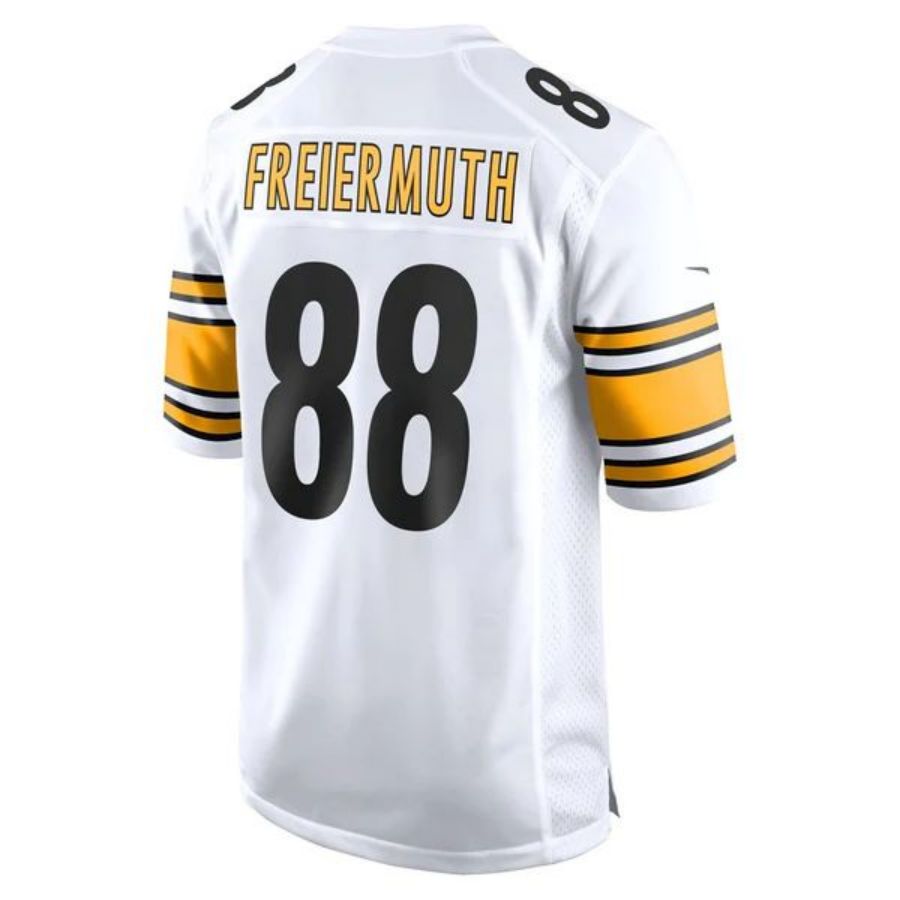 #88 Pat Freiermuth Player P.Steelers White Game Football Jerseys