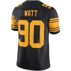 #90 T.J. Watt Player P.Steelers Black Vapor Untouchable Color Rush Limited Football Jerseys