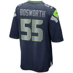 #55 Brian Bosworth Player S.Seahawks College Navy Game Football Jerseys