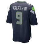 #9 Kenneth Walker III Player S.Seahawks College Navy Game Football Jerseys