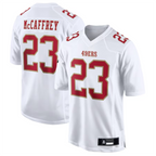 #23 Christian McCaffrey Player SF.49ers White Alternate Game Football Jerseys