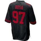 #97 Nick Bosa Player SF.49ers Black Fashion Game Football Jerseys